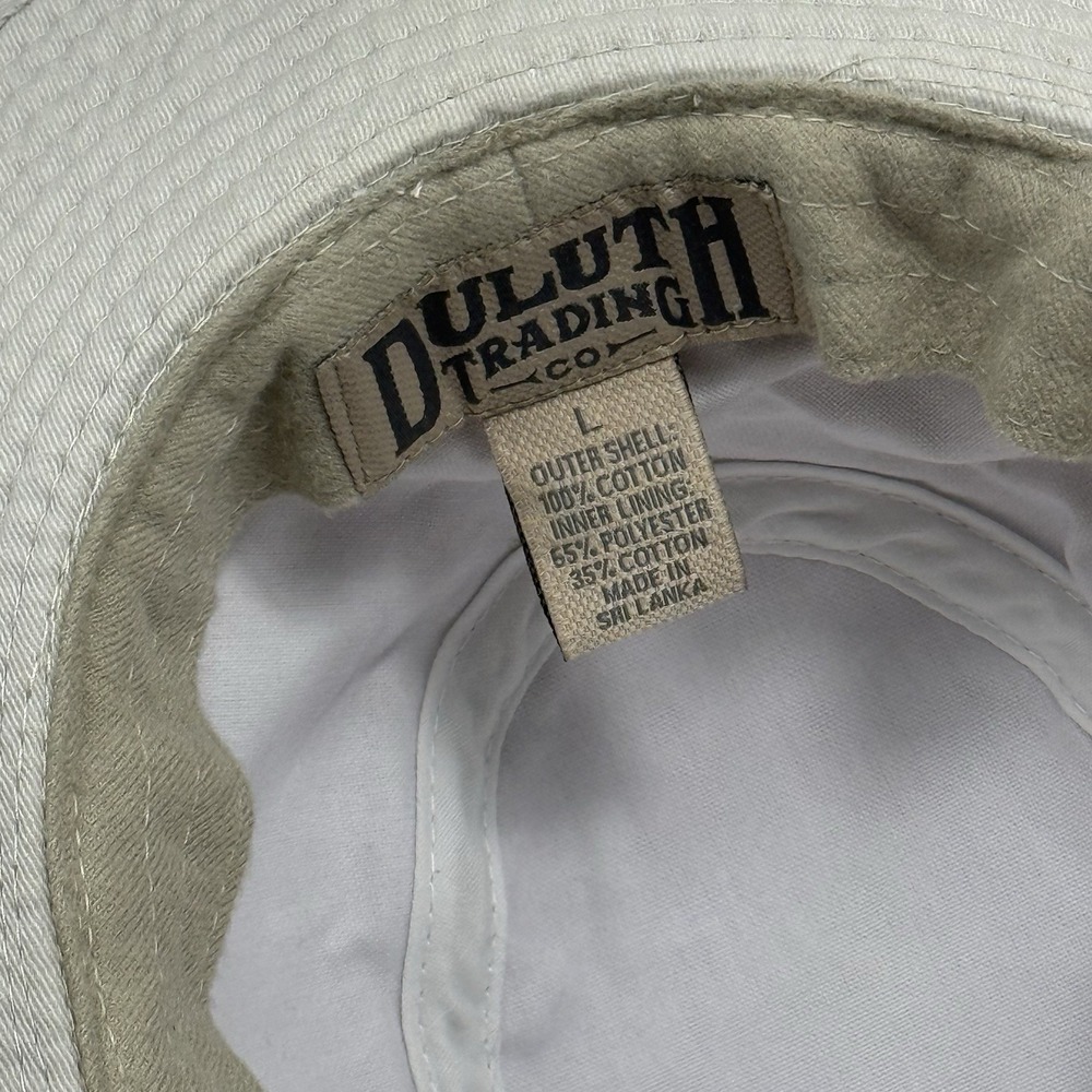 Duluth Trading Co. Men's Woman's Safari Bucket Hat Khaki Size Large Sun Hat Snap - Picture 7 of 13